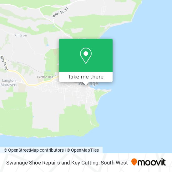 Swanage Shoe Repairs and Key Cutting map