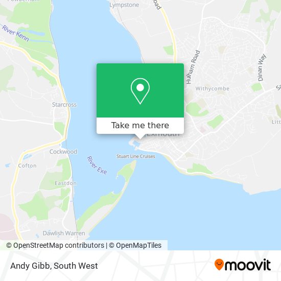 Andy Gibb map