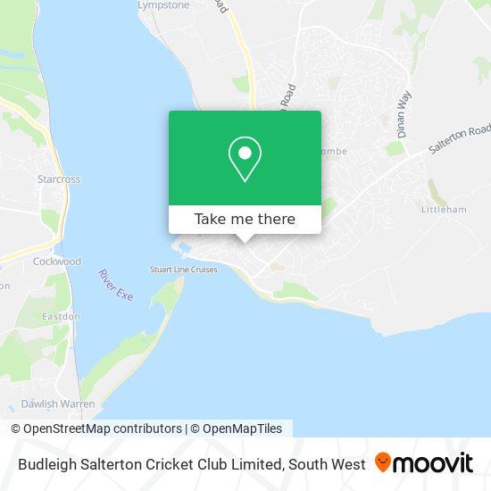 Budleigh Salterton Cricket Club Limited map