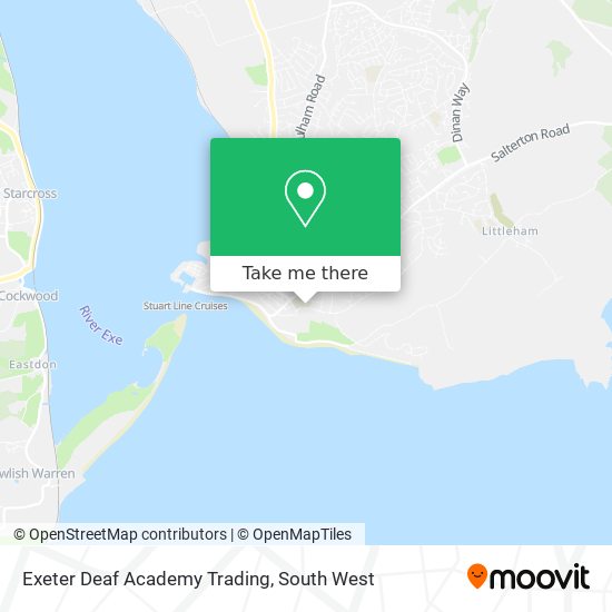 Exeter Deaf Academy Trading map