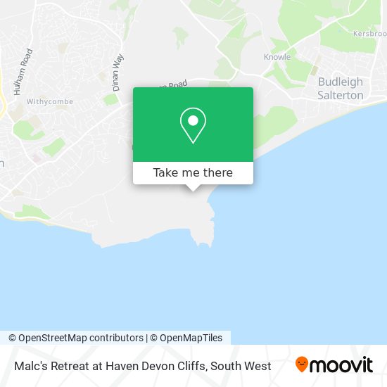 Malc's Retreat at Haven Devon Cliffs map