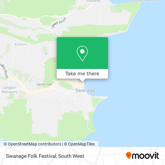 Swanage Folk Festival map