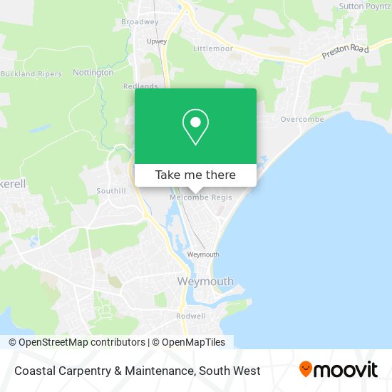 Coastal Carpentry & Maintenance map