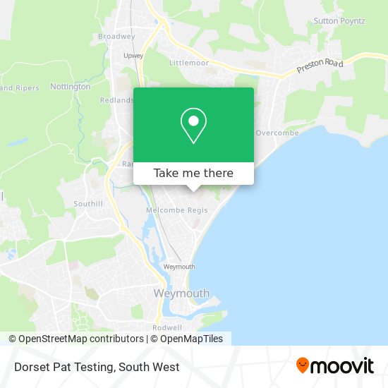 Dorset Pat Testing map