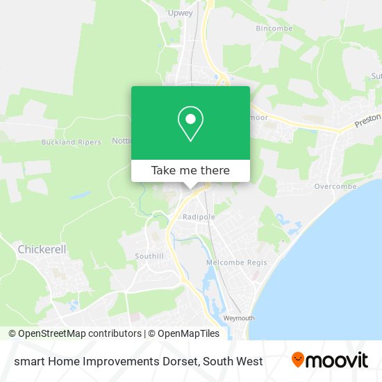 smart Home Improvements Dorset map