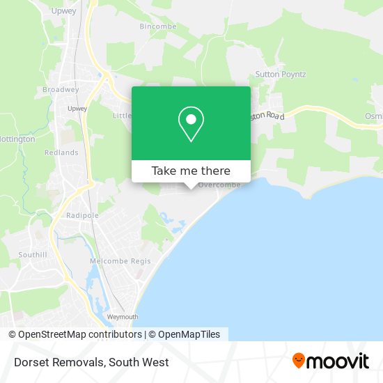 Dorset Removals map