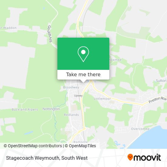 Stagecoach Weymouth map