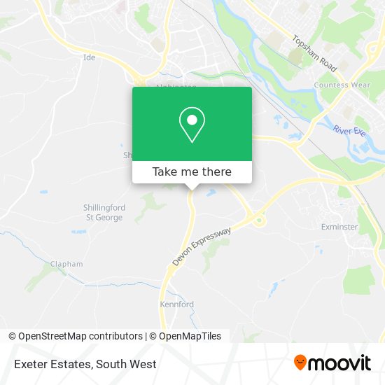 Exeter Estates map