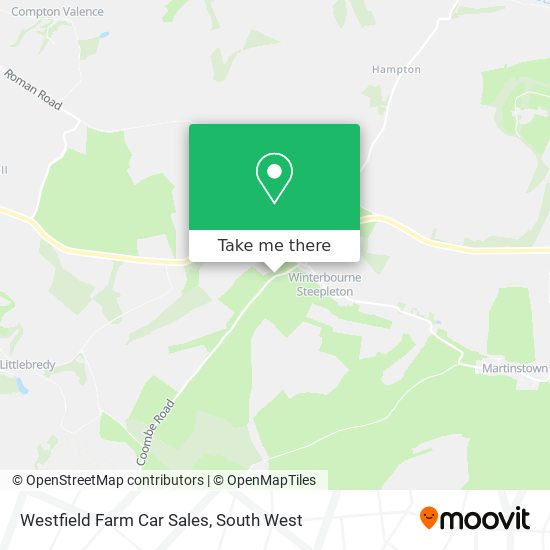 Westfield Farm Car Sales map