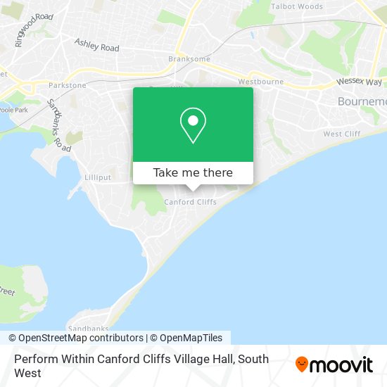 Perform Within Canford Cliffs Village Hall map