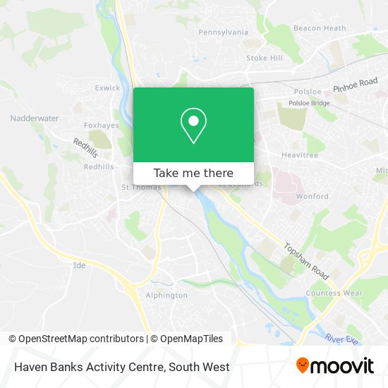 Haven Banks Activity Centre map