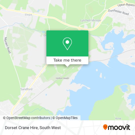 Dorset Crane Hire map