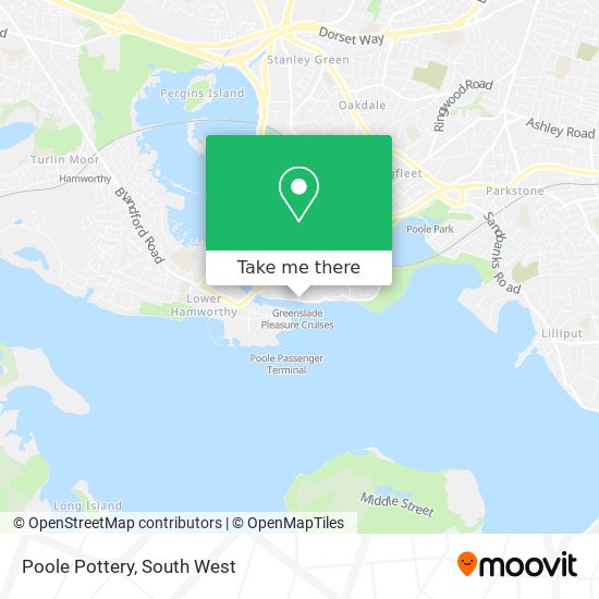 Poole Pottery map