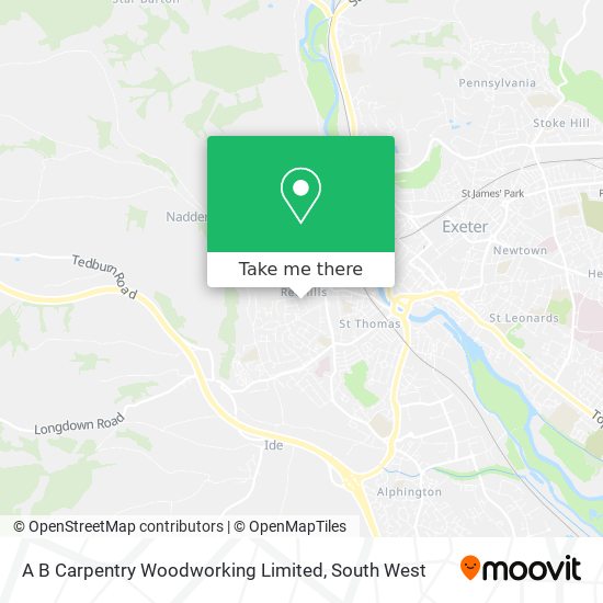 A B Carpentry Woodworking Limited map