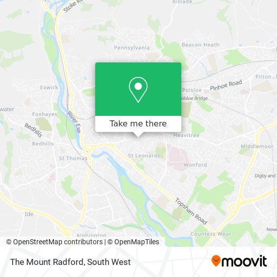 The Mount Radford map