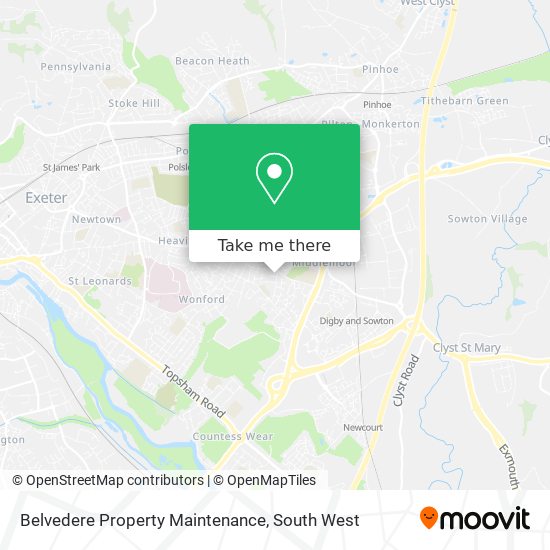 Belvedere Property Maintenance map