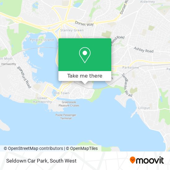 Seldown Car Park map
