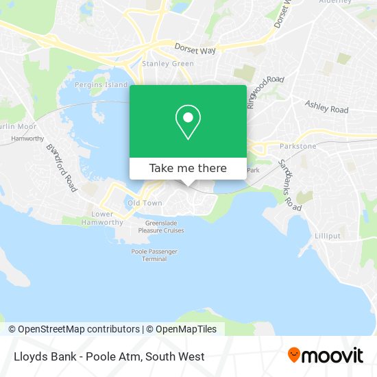 Lloyds Bank - Poole Atm map