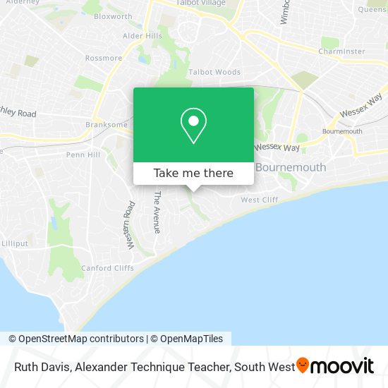 Ruth Davis, Alexander Technique Teacher map