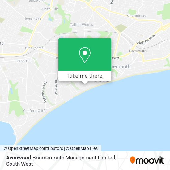 Avonwood Bournemouth Management Limited map