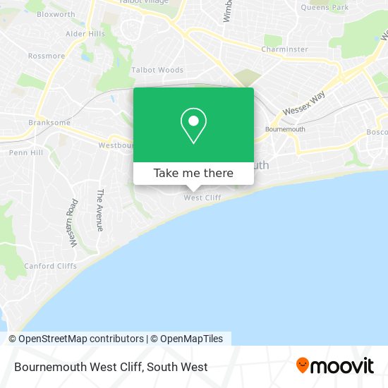 Bournemouth West Cliff map
