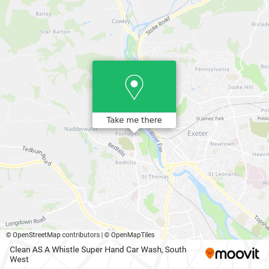 Clean AS A Whistle Super Hand Car Wash map