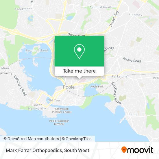 Mark Farrar Orthopaedics map