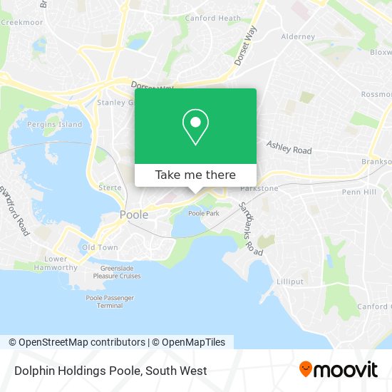 Dolphin Holdings Poole map