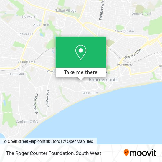 The Roger Counter Foundation map