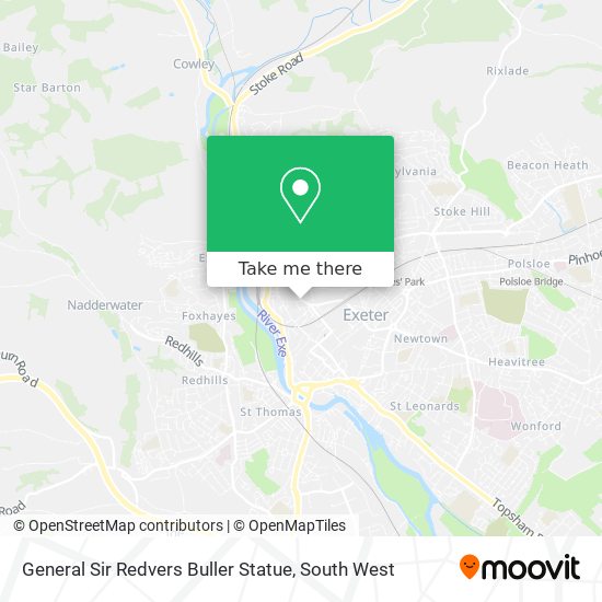 General Sir Redvers Buller Statue map