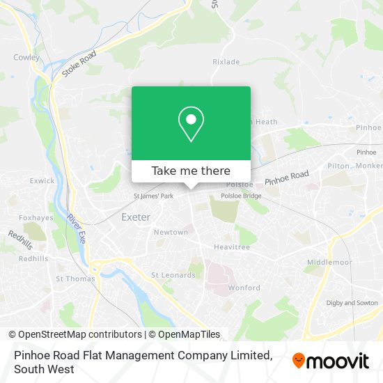 How to get to Pinhoe Road Flat Management Company Limited in Exeter by