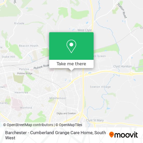 Barchester - Cumberland Grange Care Home map