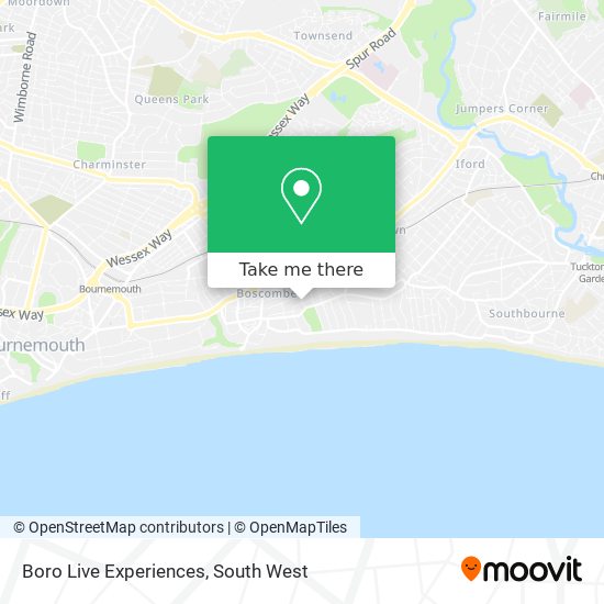 Boro Live Experiences map