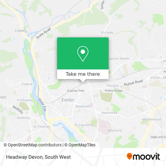 Headway Devon map
