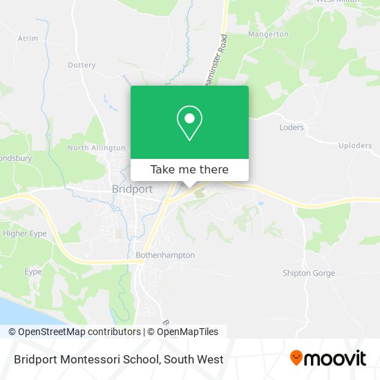 Bridport Montessori School map