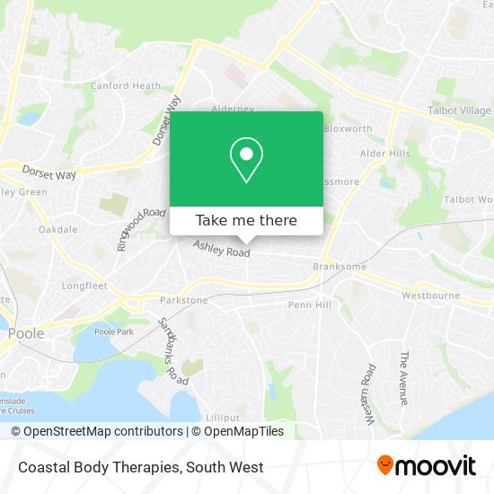 Coastal Body Therapies map