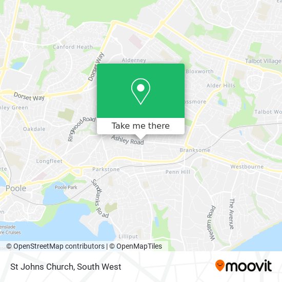 St Johns Church map