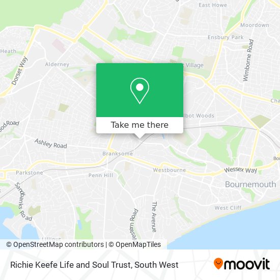 Richie Keefe Life and Soul Trust map
