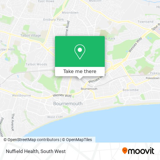 Nuffield Health map