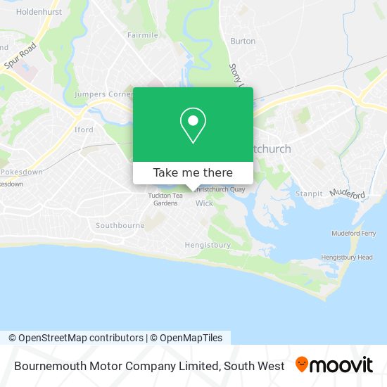 Bournemouth Motor Company Limited map