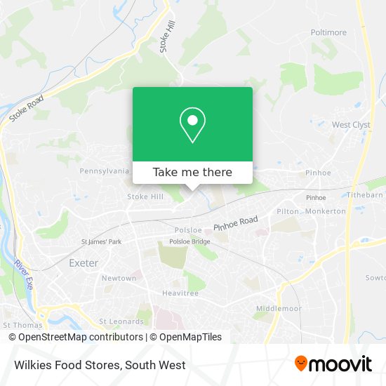 Wilkies Food Stores map