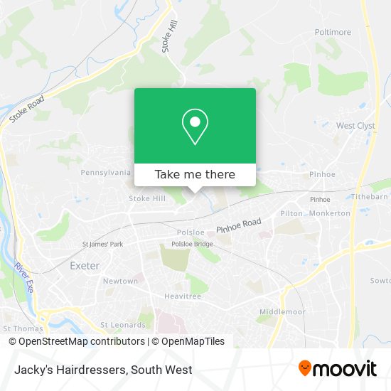 Jacky's Hairdressers map