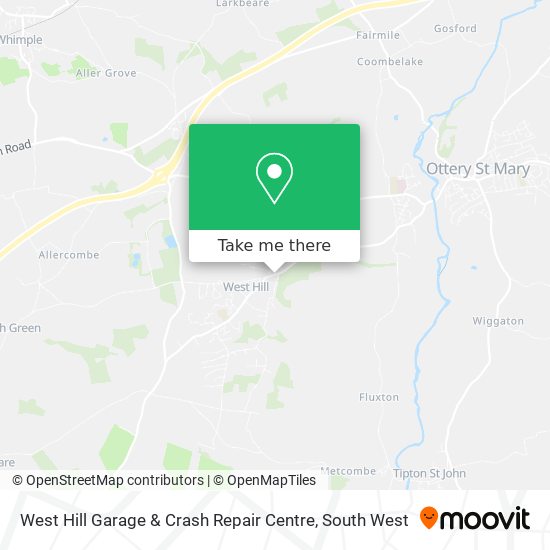 West Hill Garage & Crash Repair Centre map