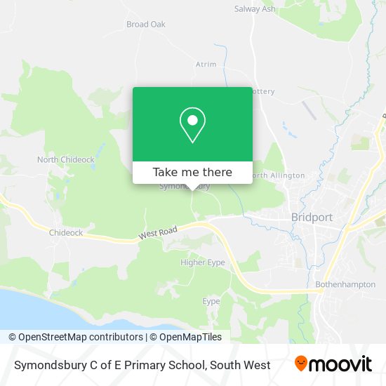Symondsbury C of E Primary School map