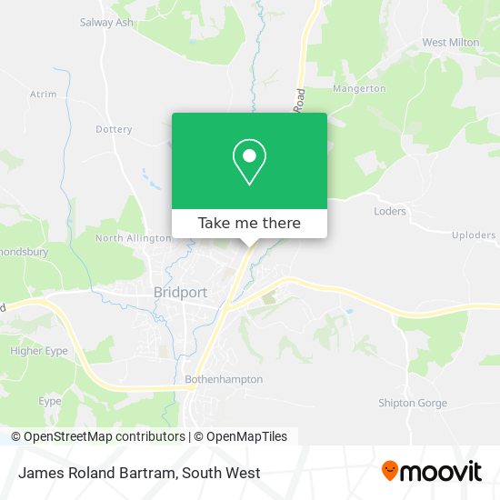 James Roland Bartram map