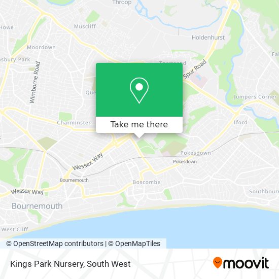 Kings Park Nursery map