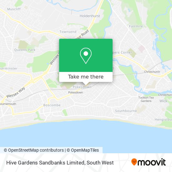 Hive Gardens Sandbanks Limited map