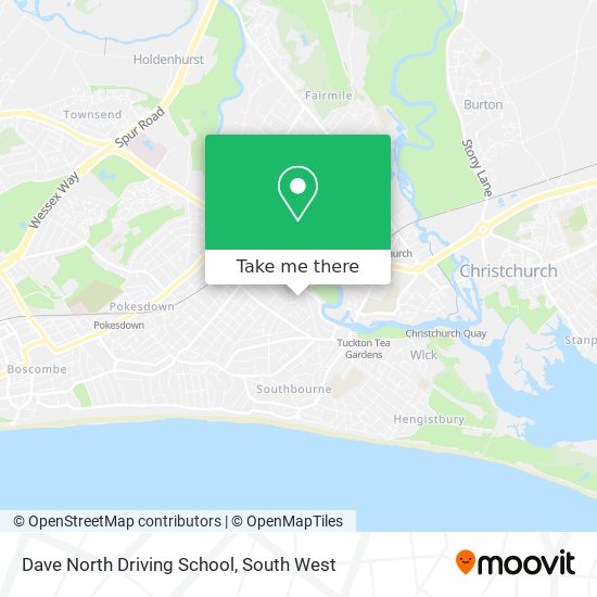 Dave North Driving School map