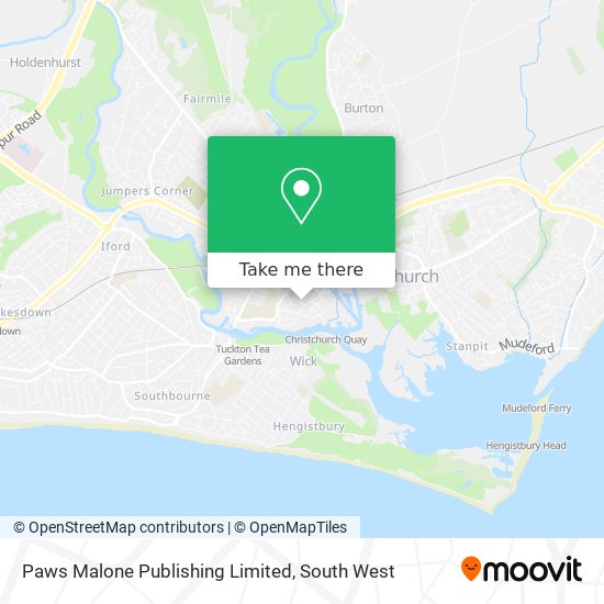 Paws Malone Publishing Limited map