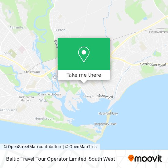 Baltic Travel Tour Operator Limited map